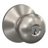 Schlage® Plymouth Satin Nickel Entry Door Knob -Schlage Shop 4404681 Ext LS