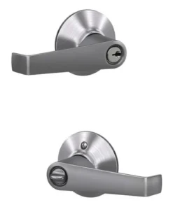 Schlage® Elan Satin Chrome Entry Door Lever -Schlage Shop 4404682 LS