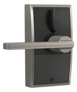 Schlage® Touch™ Latitude Satin Nickel Keyless Entry Door Lever With Century Trim -Schlage Shop 4404685 Int LS