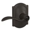 Schlage® Accent Aged Bronze Bed & Bath Privacy Door Lever With Camelot Trim -Schlage Shop 4404688 Ext LS Reload