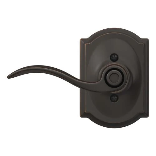 Schlage® Accent Aged Bronze Bed & Bath Privacy Door Lever With Camelot Trim 8 Schlage® Accent Aged Bronze Bed & Bath Privacy Door Lever With Camelot Trim - Image 6