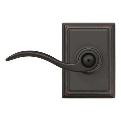 Schlage® Accent Aged Bronze Bed & Bath Privacy Door Lever With Addison Trim 5 Schlage® Accent Aged Bronze Bed & Bath Privacy Door Lever With Addison Trim - Image 3
