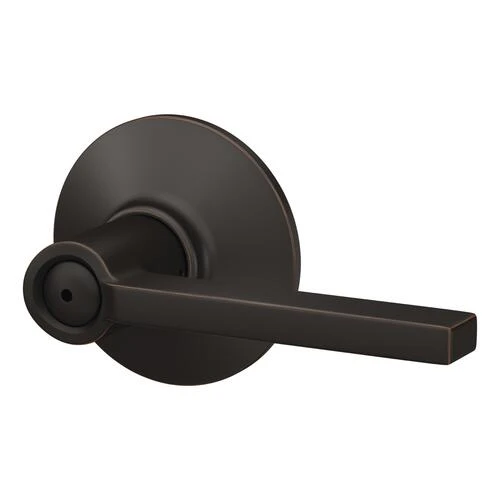 Schlage® Latitude Aged Bronze Bed & Bath Privacy Door Lever 4 Schlage® Latitude Aged Bronze Bed & Bath Privacy Door Lever - Image 2