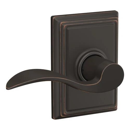 Schlage® Accent Aged Bronze Hall & Closet Passage Door Lever With Addison Trim 3 Schlage® Accent Aged Bronze Hall & Closet Passage Door Lever With Addison Trim