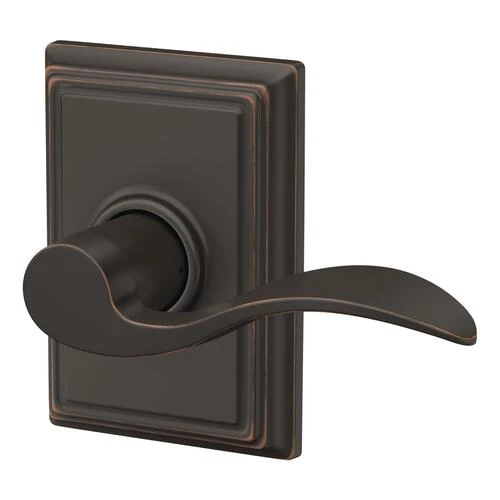 Schlage® Accent Aged Bronze Hall & Closet Passage Door Lever With Addison Trim 4 Schlage® Accent Aged Bronze Hall & Closet Passage Door Lever With Addison Trim - Image 2