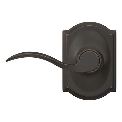 Schlage® Accent Aged Bronze Hall & Closet Passage Lever With Camelot Trim 5 Schlage® Accent Aged Bronze Hall & Closet Passage Lever With Camelot Trim - Image 3