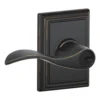 Schlage® Accent Aged Bronze Entry Door Lever With Addison Trim -Schlage Shop 4404701 Ext LS