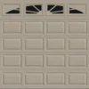 Ideal Door® Traditional 9' X 8' Sandtone Insulated Garage Door With Windows (R-Value 6.3) -Schlage Shop AS ST Sunrise 9x8 v2
