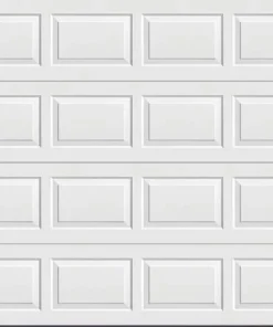 Schlage Shop 47 Ideal Door® Traditional 8' X 7' White Insulated Garage Door (R-Value 6.3)