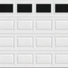 Ideal Door® Traditional 9' X 7' White Insulated Garage Door With Windows (R-Value 6.3) 2 Ideal Door® Traditional 9' X 7' White Insulated Garage Door With Windows (R-Value 6.3) -Schlage Shop AS WH with Windows plain 8x7 v2
