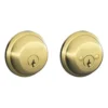 Schlage® Bright Brass Double Cylinder Entry Door Deadbolt -Schlage Shop B62505