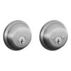 Schlage® Satin Chrome Double Cylinder Commercial Entry Door Deadbolt -Schlage Shop B62626