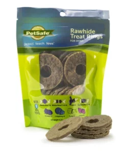 PetSafe® Busy Buddy® Size-B Natural Rawhide Dog Toy Treat Rings - 16 Count -Schlage Shop BB GN RING RH M PT06