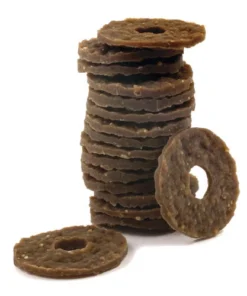 PetSafe® Busy Buddy® Size-B Natural Peanut Butter Rawhide Dog Toy Treat Rings - 16 Count -Schlage Shop BB RING PB B PT06