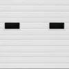 Ideal Door® Commercial 9' X 8' White Non-Insulated Garage Door With Windows -Schlage Shop C4 WH 2 Lites 24x12 GG 9x8 v2