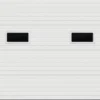Ideal Door® Commercial 9' X 8' White Insulated Garage Door With Windows (R-Value 18.4) -Schlage Shop C7 WH 2 Lites 24x12 GG 9x8 v2