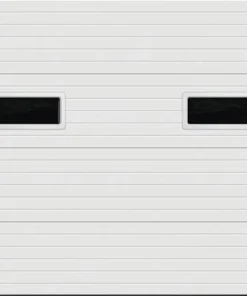Ideal Door® Commercial 9' X 8' White Insulated Garage Door With Windows (R-Value 6.5)