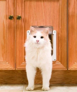 PetSafe® 5.75" X 5.75" 2-Way Locking Cat Door 10 PetSafe® 5.75" X 5.75" 2-Way Locking Cat Door -Schlage Shop CD10 050 11CatDoorScene1