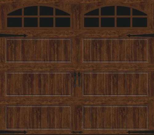 Ideal Door® Designer 9' X 7' Oak Walnut Insulated Garage Door With Windows (R-Value 18.4) 3 Ideal Door® Designer 9' X 7' Oak Walnut Insulated Garage Door With Windows (R-Value 18.4)