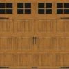 Ideal Door® Designer 9' X 7' Oak Medium Insulated Garage Door With Windows (R-Value 6.5) -Schlage Shop CHS MO SQ22 8x7 v2