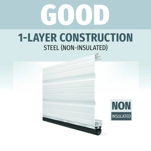 Ideal Door® Commercial 12' X 12' White Non-Insulated Garage Door 4 Ideal Door® Commercial 12' X 12' White Non-Insulated Garage Door - Image 2