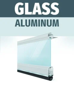 Ideal Door® Commercial Aluminum Sectional 9' X 7' Silver Non-Insulated Garage Door With Windows 7 Ideal Door® Commercial Aluminum Sectional 9' X 7' Silver Non-Insulated Garage Door With Windows -Schlage Shop Commercial Glass Aluminum