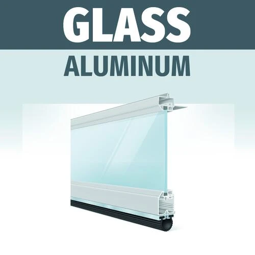 Ideal Door® Commercial Aluminum Sectional 9' X 7' Silver Non-Insulated Garage Door With Windows 4 Ideal Door® Commercial Aluminum Sectional 9' X 7' Silver Non-Insulated Garage Door With Windows - Image 2