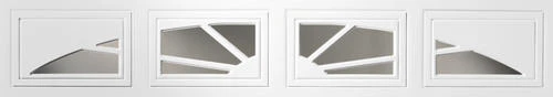 Ideal Door® Overhead Garage Door White Design Insert Sunrise Short Panel 3 Ideal Door® Overhead Garage Door White Design Insert Sunrise Short Panel