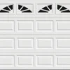 Ideal Door® Traditional 8' X 7' White Insulated Garage Door With Windows (R-Value 6.5) -Schlage Shop ES WH Sherwood 8x7 v2