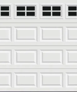 Ideal Door® Traditional 8' X 7' White Insulated Garage Door With Windows (R-Value 6.5)