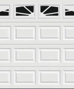 Ideal Door® Traditional 8' X 7' White Insulated Garage Door With Windows (R-Value 6.5)