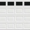 Ideal Door® Traditional 8' X 7' White Insulated Garage Door With Windows (R-Value 6.5) -Schlage Shop ES WH with Windows plain 8x7 v2