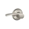 Schlage® Merano Satin Nickel Hall & Closet Passage Door Lever -Schlage Shop F10MER619 EXT SL