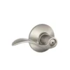 Schlage® Accent Satin Nickel Bed & Bath Privacy Door Lever -Schlage Shop F40ACC619 EXT SL