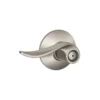 Schlage® Sacramento Satin Nickel Bed & Bath Privacy Door Lever -Schlage Shop F40SAC619 EXT SL