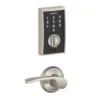 Schlage® Merano Satin Nickel Door Lever With Century Trim And Touch™ Keyless Entry Door Deadbolt 2 Schlage® Merano Satin Nickel Door Lever With Century Trim And Touch™ Keyless Entry Door Deadbolt -Schlage Shop FBE375CEN619 MER EXT SL