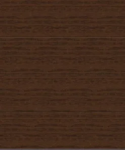 Ideal Door® Modern Flush 8' X 7' Walnut Finish Insulated Garage Door (R-Value 12.9)