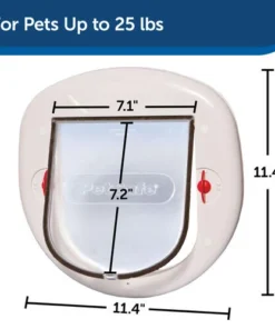 PetSafe® 7-1/8" X 7-1/2" Big Cat Door -Schlage Shop HPA11 10888 PT05