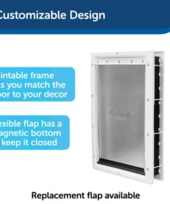 PetSafe® 7-1/2" X 11" Small White Plastic Pet Door -Schlage Shop HPA11 10966 PT02