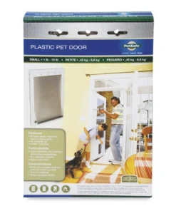 PetSafe® 7-1/2" X 11" Small White Plastic Pet Door -Schlage Shop HPA11 10966 PT06