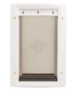 PetSafe® 7-1/2" X 11" Small White Plastic Pet Door -Schlage Shop HPA11 10966 PT07