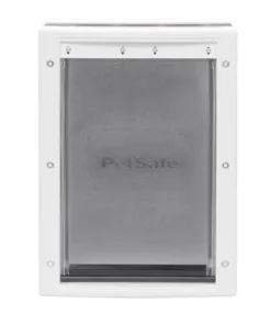 PetSafe® 8.12" X 12.25" Medium White Plastic Pet Door -Schlage Shop HPA11 10967 PT08