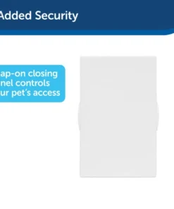 PetSafe® 10.12" X 16.25" Large White Plastic Pet Door -Schlage Shop HPA11 10968 PT03