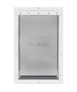 PetSafe® 10.12" X 16.25" Large White Plastic Pet Door -Schlage Shop HPA11 10968 PT08