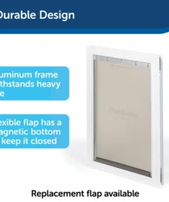 PetSafe® 10-3/4" X 15-5/8" Medium Aluminum Pet Door -Schlage Shop HPA11 11599 PT02