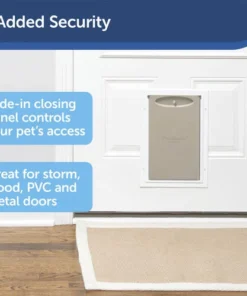 PetSafe® 12-3/4" X 19-3/8" Large Aluminum Pet Door -Schlage Shop HPA11 11600 PT03