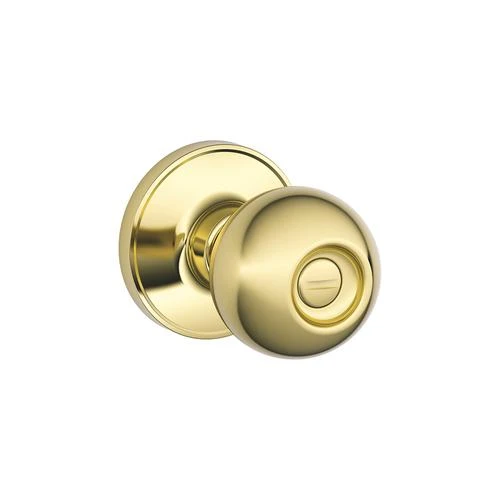 Dexter By Schlage Dexter® By Schlage® Corona Bright Brass Bed & Bath Privacy Door Knob 3 Dexter By Schlage Dexter® By Schlage® Corona Bright Brass Bed & Bath Privacy Door Knob