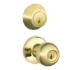 Dexter By Schlage Dexter® By Schlage® Corona Bright Brass Entry Door Knob And Single Cylinder Door Deadbolt -Schlage Shop JC60 CNA605 EXT SL1