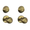 Dexter By Schlage Dexter® By Schlage® Corona Antique Brass Entry Door Knob And Single Cylinder Door Deadbolt -Schlage Shop JCT60 609 CNA EXT SL