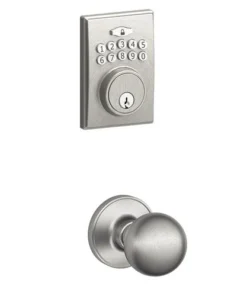 Dexter By Schlage Dexter® By Schlage® Corona Stainless Steel Door Knob And Keypad Door Deadbolt